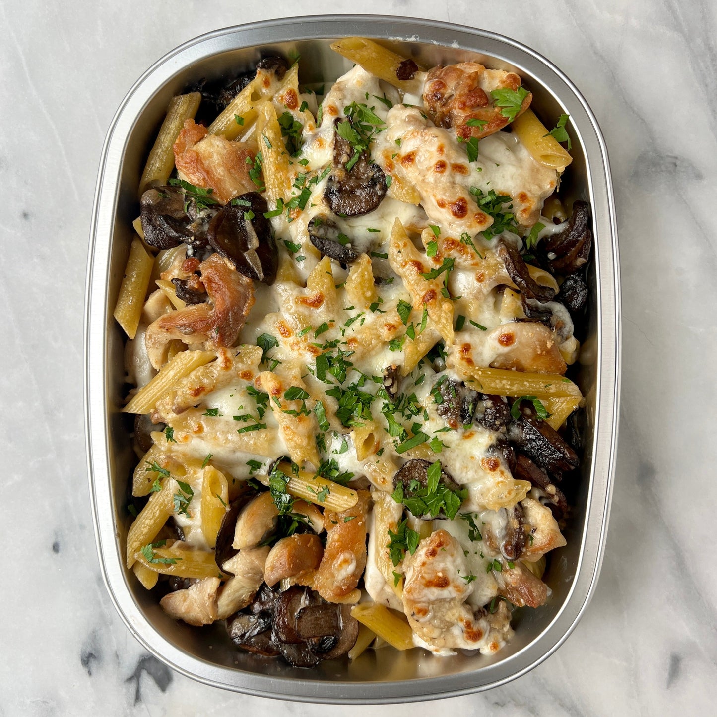 Creamy Baked Chicken Marsala Pasta - serves 4*