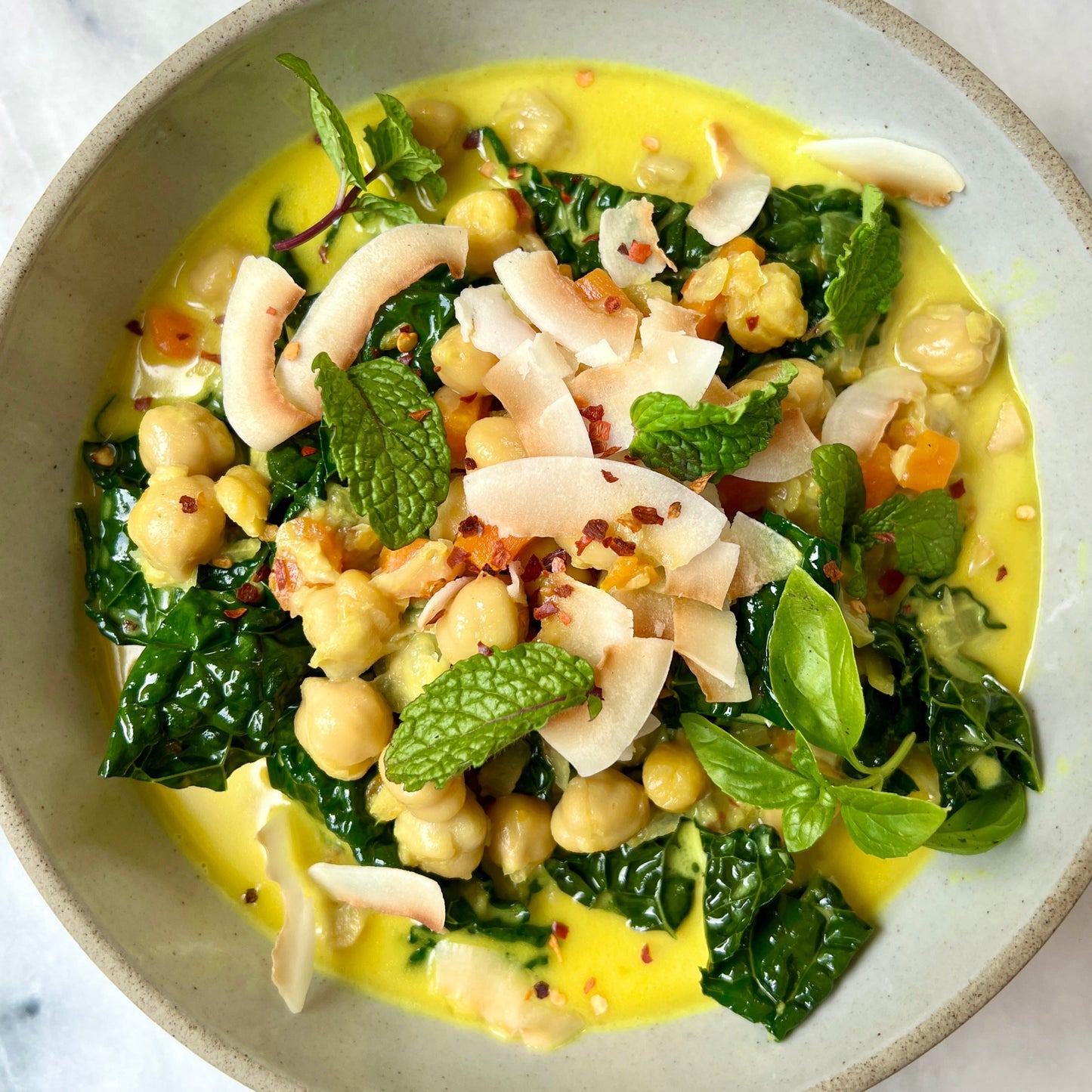 Chickpea Coconut Curry w. Veggies / GF & VEGAN- serves 2*