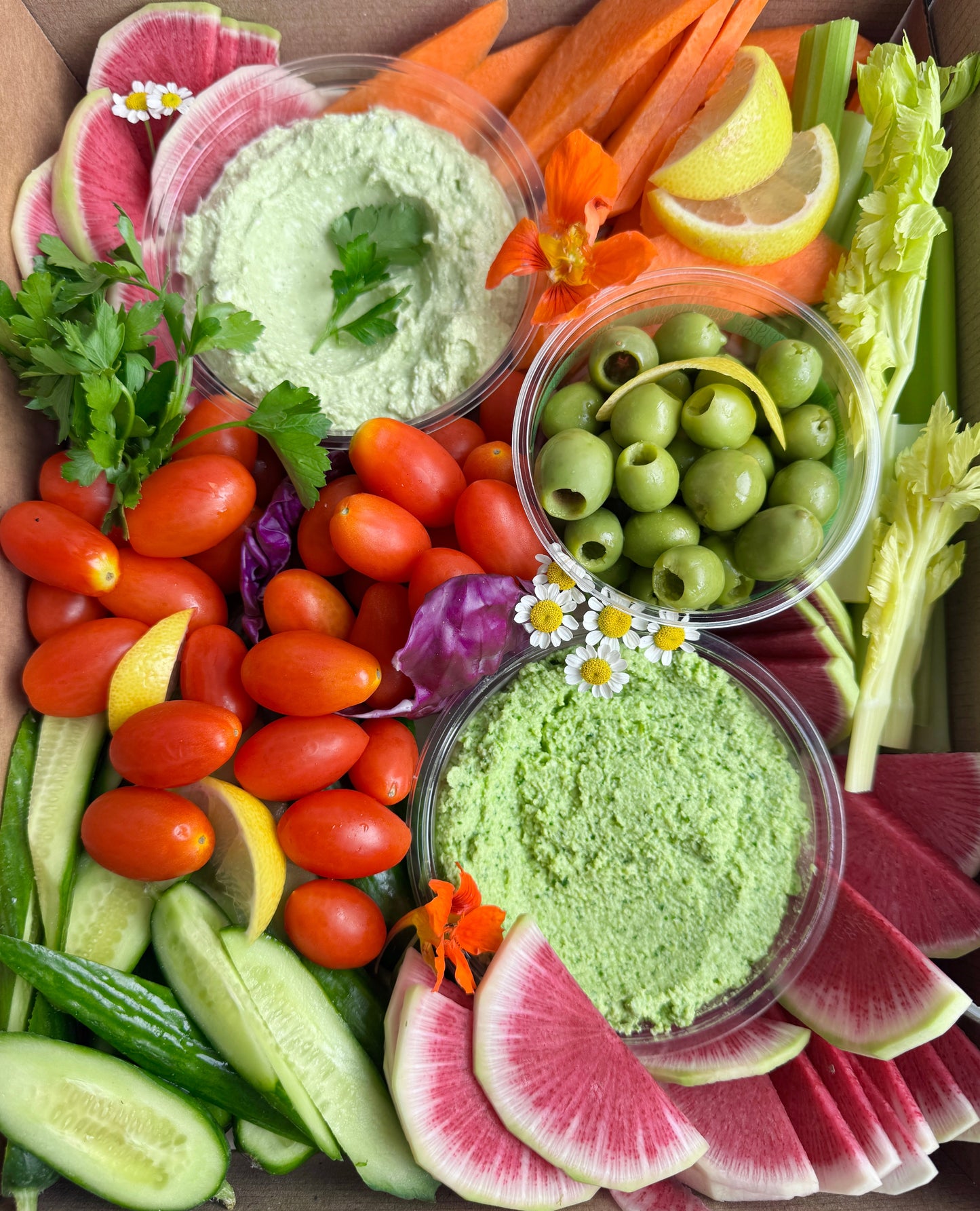 Dips & Crudites Platter - GF / Catering