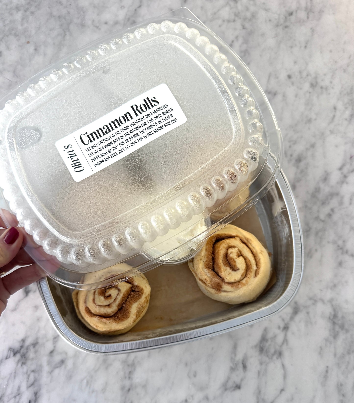 FROZEN Cinnamon Rolls w/ Cream Cheese Frosting - 4 Pack