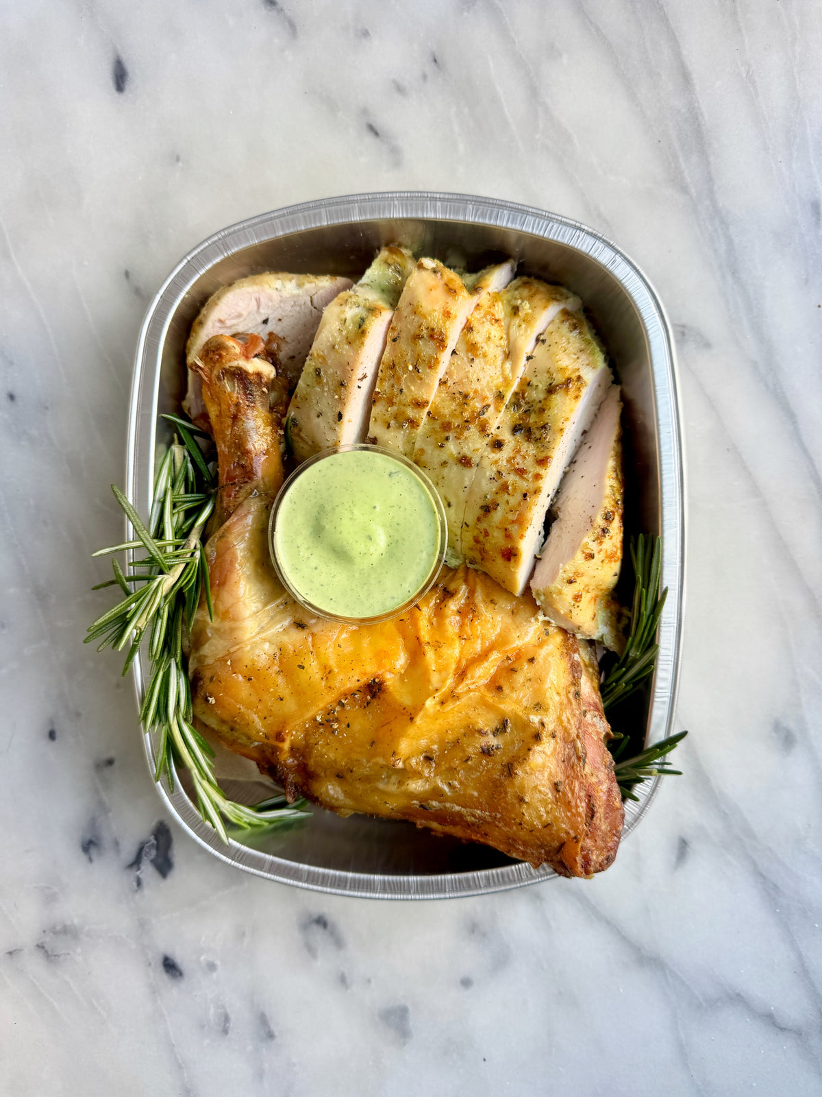 Half a Roasted Chicken w. "The Green Sauce"/ GF & DF*
