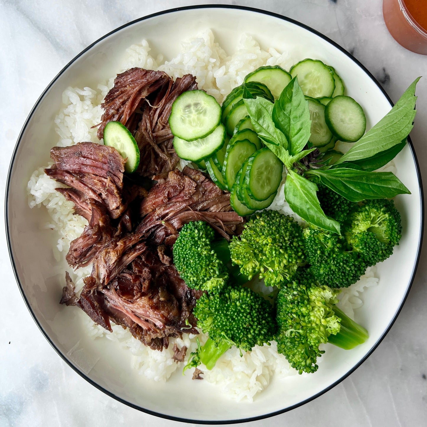 Korean-ish Beef Rice Bowls w. Cucumber Salad/ GF & DF - serves 4