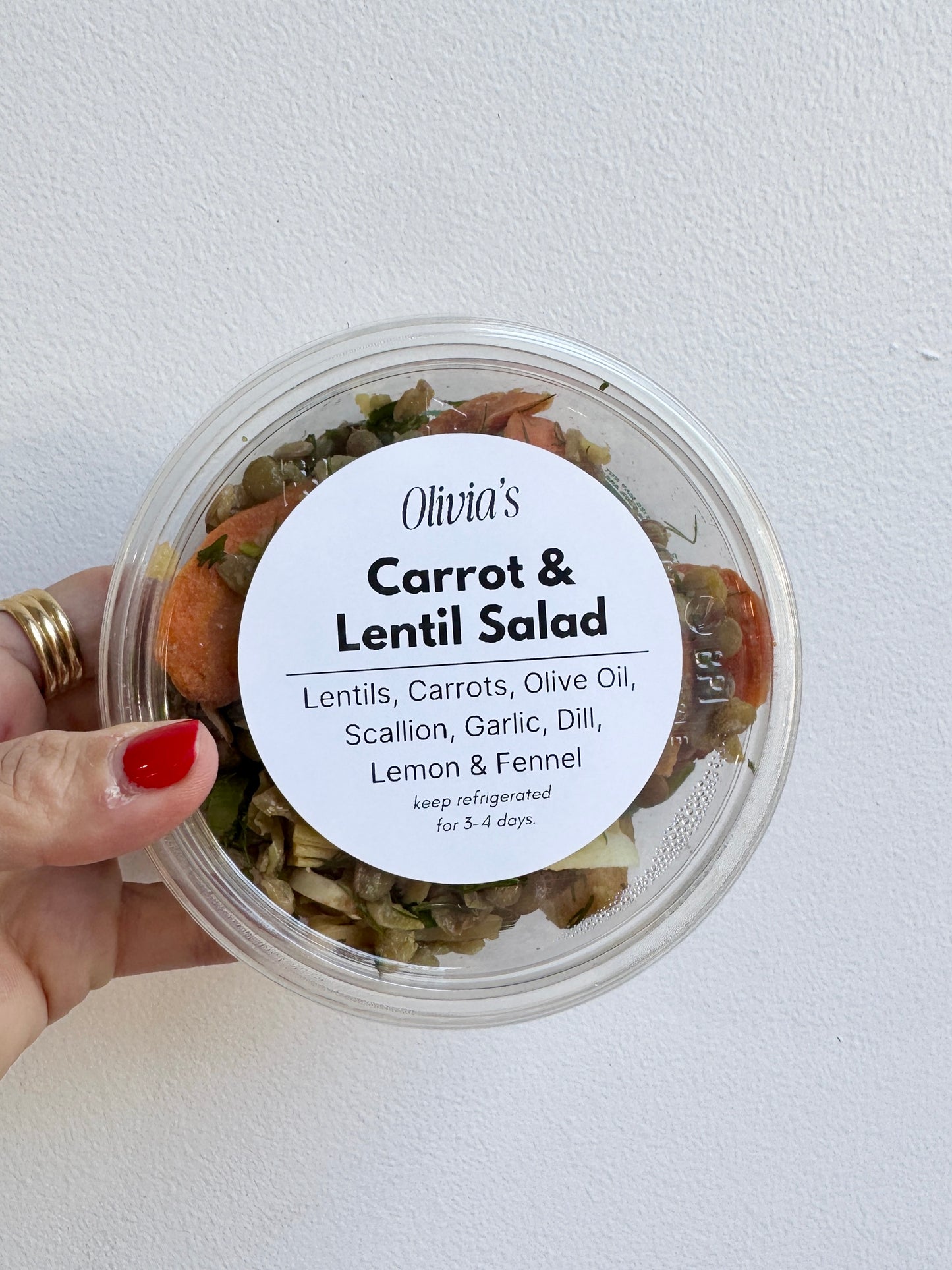 Lentil Carrot Salad (GF & Vegan) / Pool & Menu