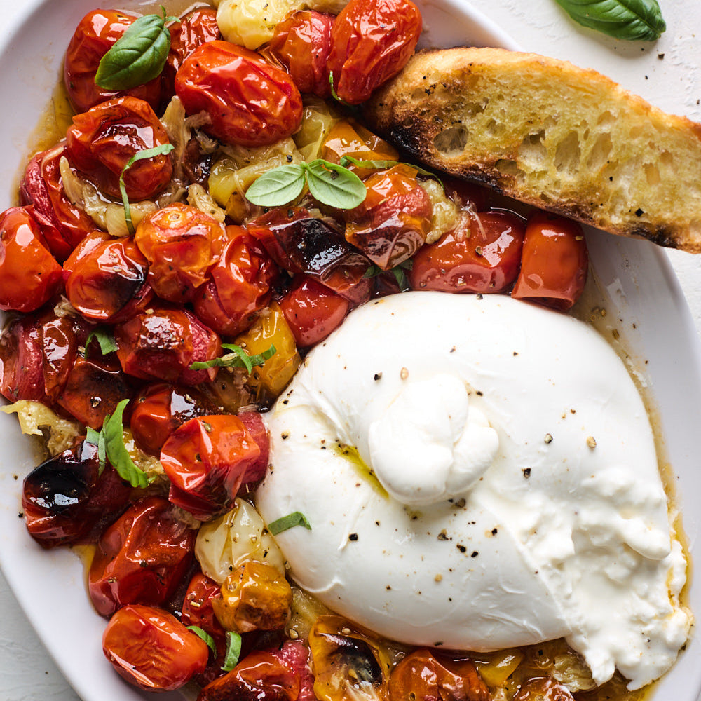 Roasted Vegetables with Burrata
