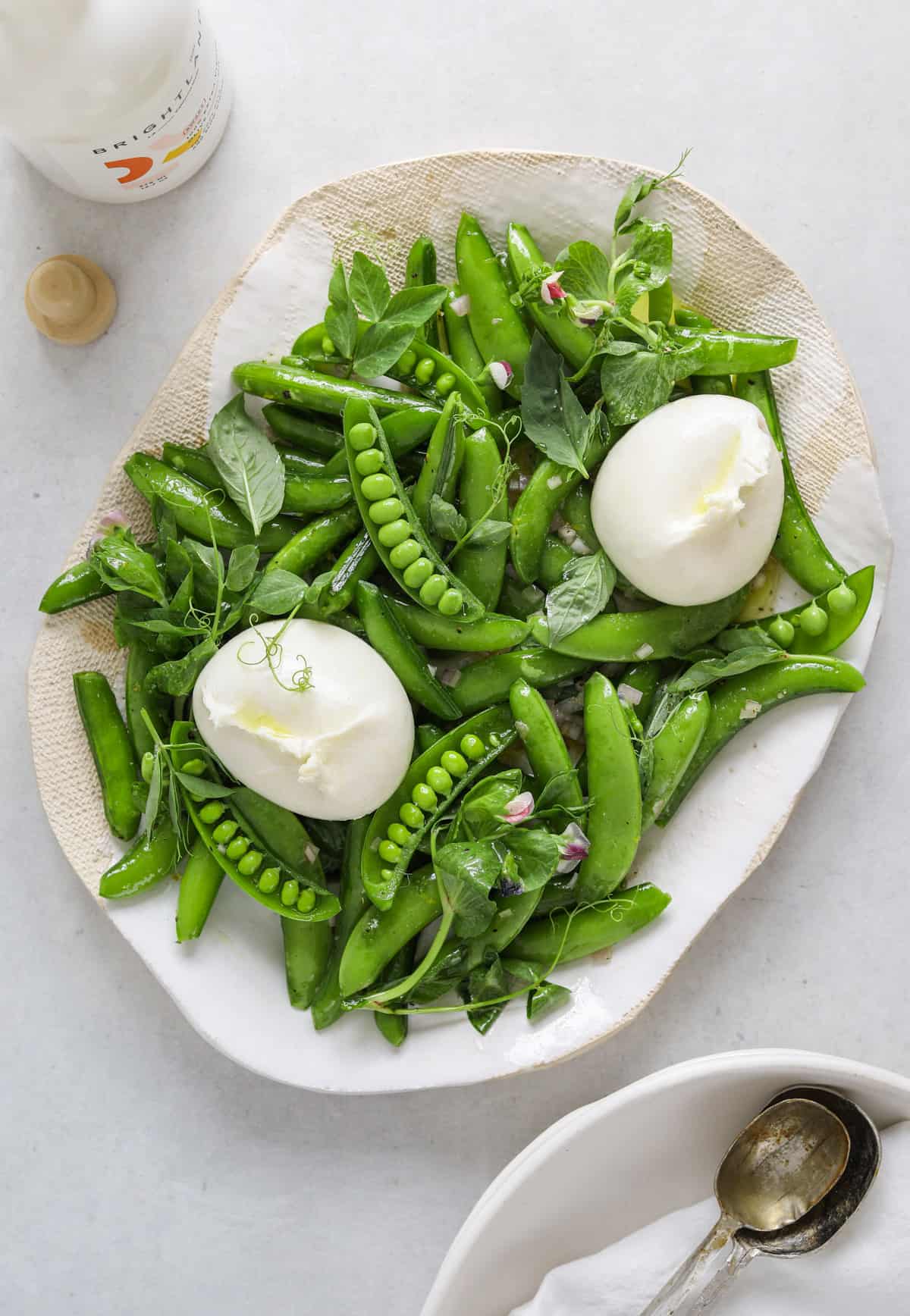 Spring Pea & Burrata Salad / GF - Serves 2-4