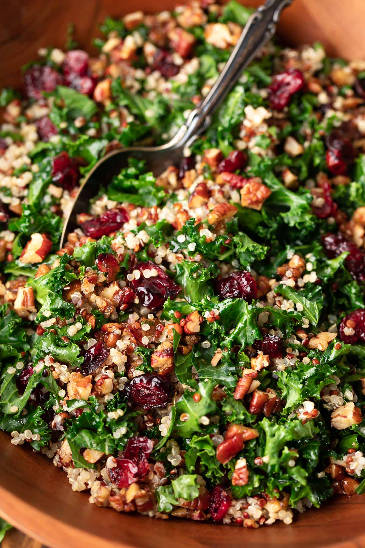 NEW! Quinoa Salad w. Kale, Ricotta Salata & Pecans (16 oz. / GF)