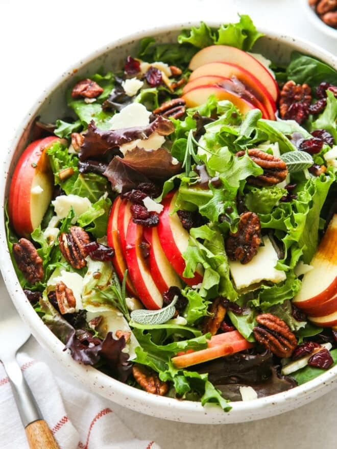 Holiday Apple & Aged Cheddar Salad (no nuts) / GF - serves 2-4