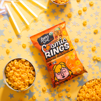 Cosmic Rings, Cosmic Cheddar, 3 oz