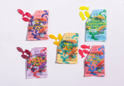 BON BON Sour Wild Strawberry Fish