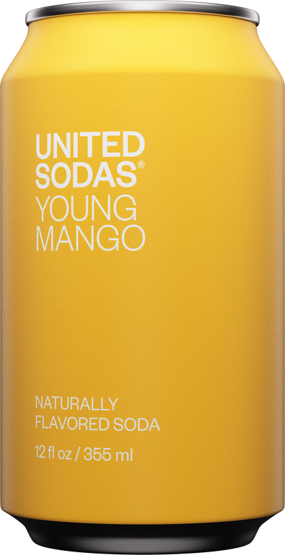 Naturally Flavored Soda - Young Mango: 12 X 12 Oz Can