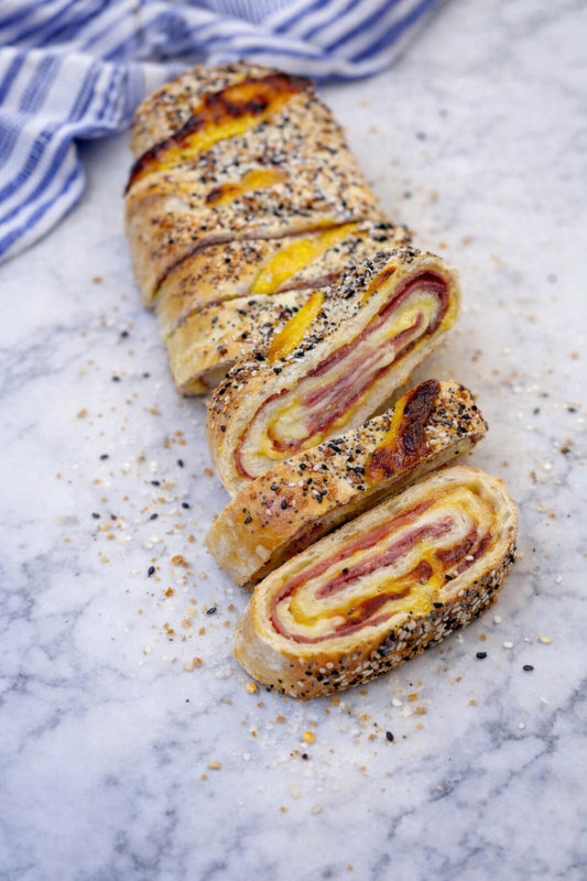 Taylor Ham & Cheese Stromboli / serves 4-6