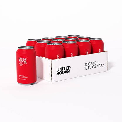 Naturally Flavored Soda - Cherry Pop: 12 X 12 Oz Can