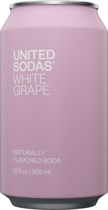Naturally Flavored Soda - White Grape: 12 X 12 Oz Can