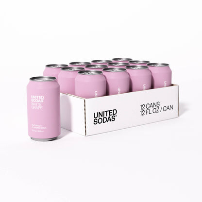 Naturally Flavored Soda - White Grape: 12 X 12 Oz Can