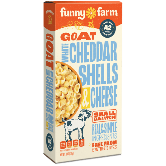 Funny Farm 6 oz. White Cheddar Shells Macaroni & Goat Cheese