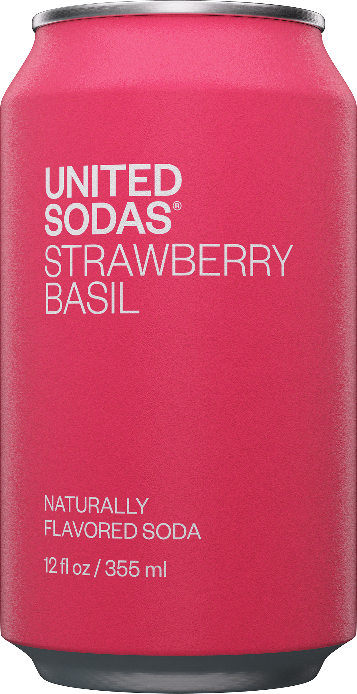 Naturally Flavored Soda - Strawberry Basil: 12 X 12 Oz Can