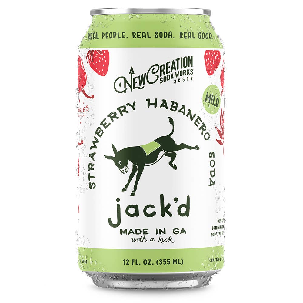 Jack'd Strawberry Habanero Soda - 4 PACK