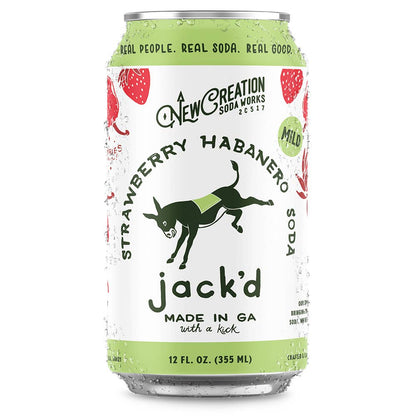 Jack'd Strawberry Habanero Soda - 4 PACK