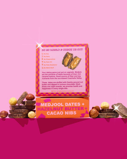 Hazelnut Praline- Chocolate covered dates