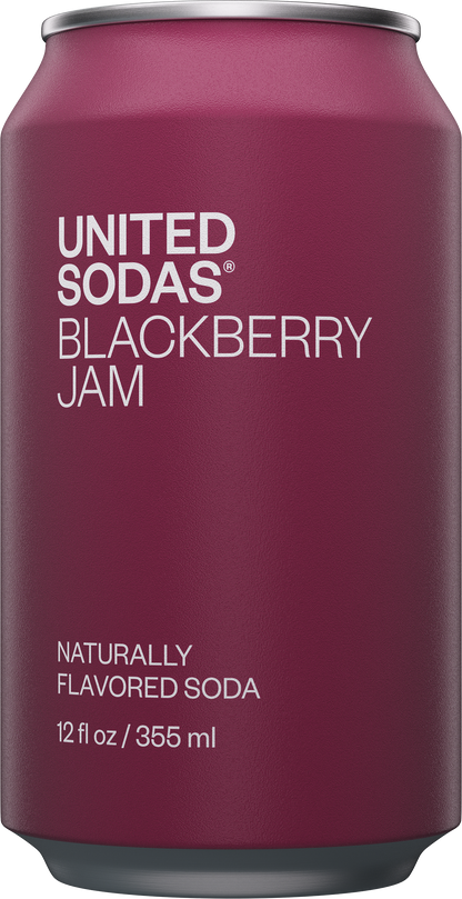 Naturally Flavored Soda - Blackberry Jam: 12 X 12 Oz Can