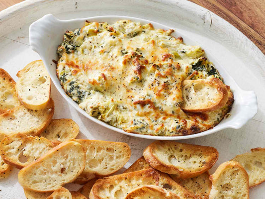 Hot Spinach & Artichoke Dip / serves 4-6