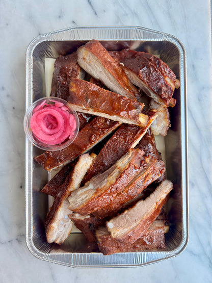 BBQ St. Louis Ribs w. homemade BBQ Sauce / Catering