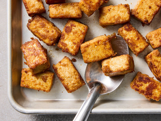 Side of Baked Soy Garlic Tofu w. Miso Tahini Dip/ GF & Vegan - serves 2-3*
