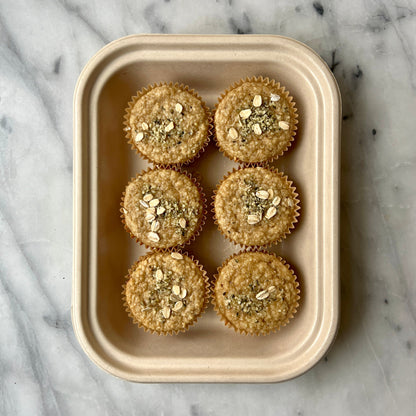 Healthy-ish Banana Oat Muffins - GF (contains nuts)