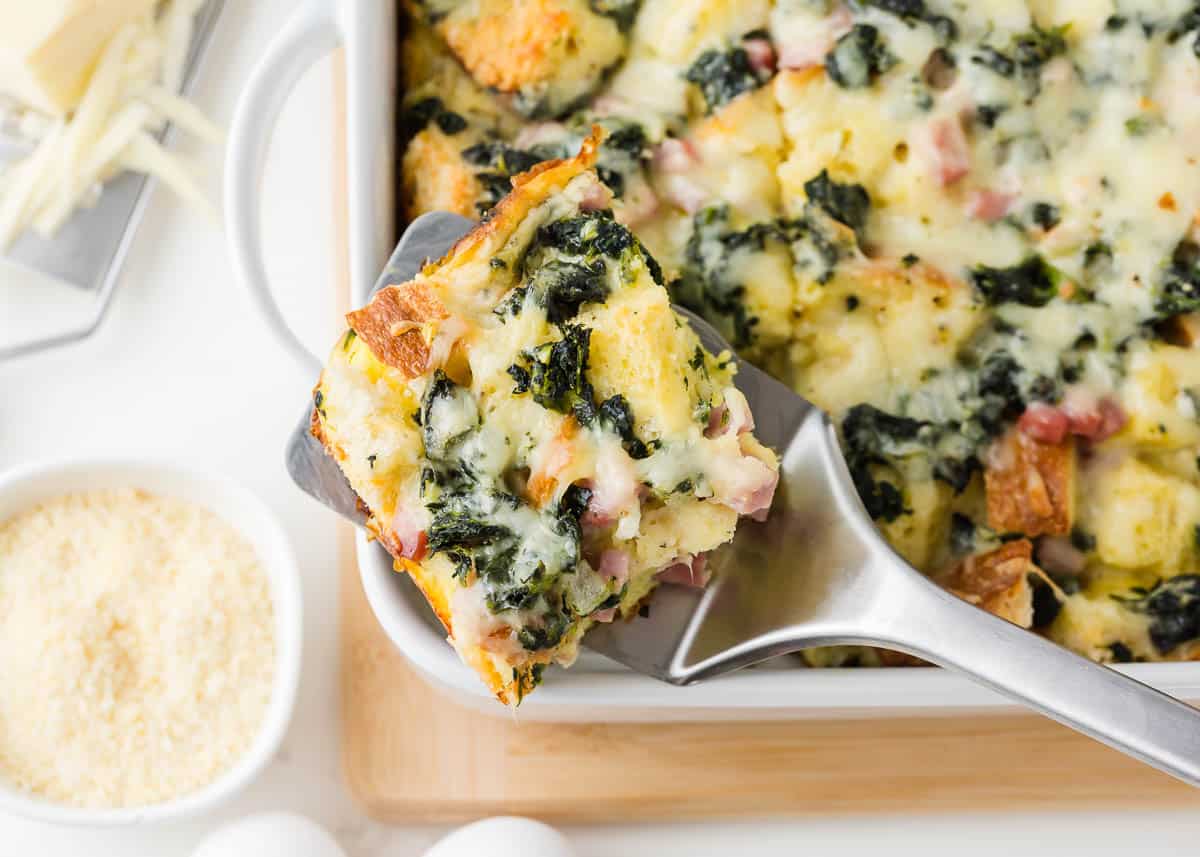 Baked Egg Breakfast Strata / 2 options - serves 4