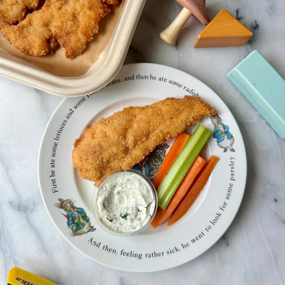Homemade Chicken Tenders w. Yogurt Ranch Dip* serves 2-4