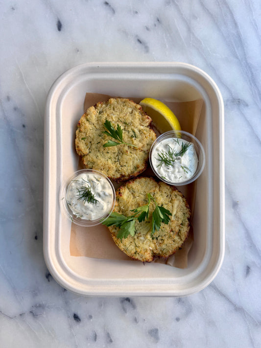 Crab Cakes (2) w. House-made Tartar Sauce
