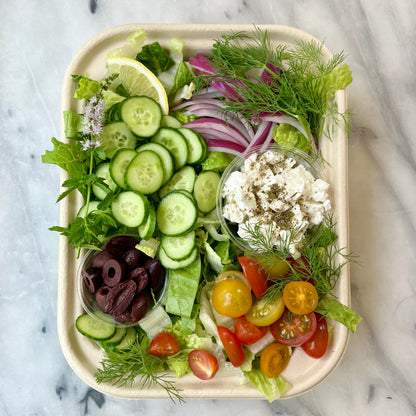 Lamb Meatballs + Tzatziki + Greek Salad - serves 4*