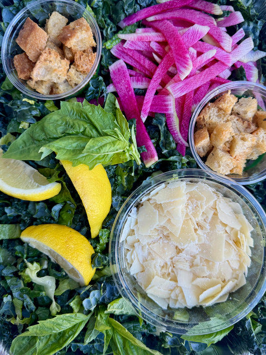 Kale Caesar w. Focaccia Croutons / Catering