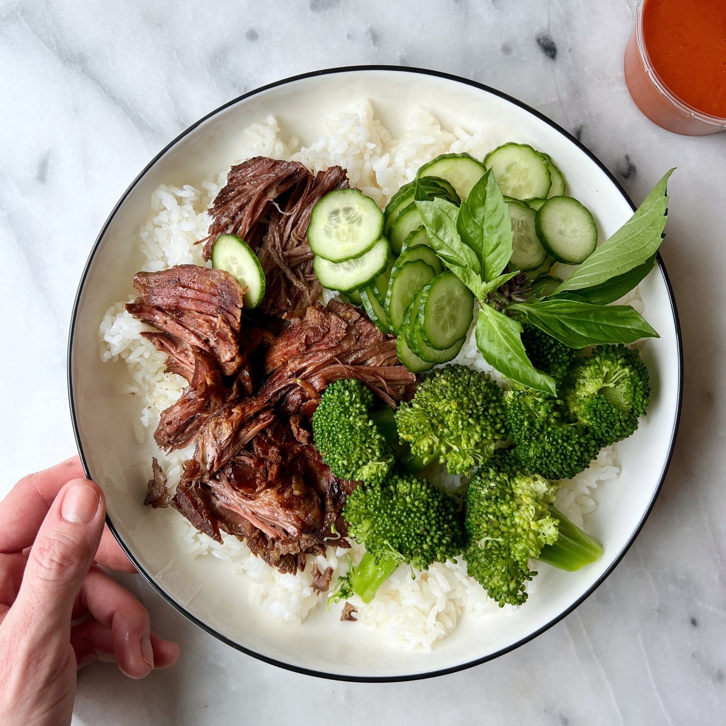 Korean-ish Beef Rice Bowls w. Cucumber Salad/ GF & DF - serves 4