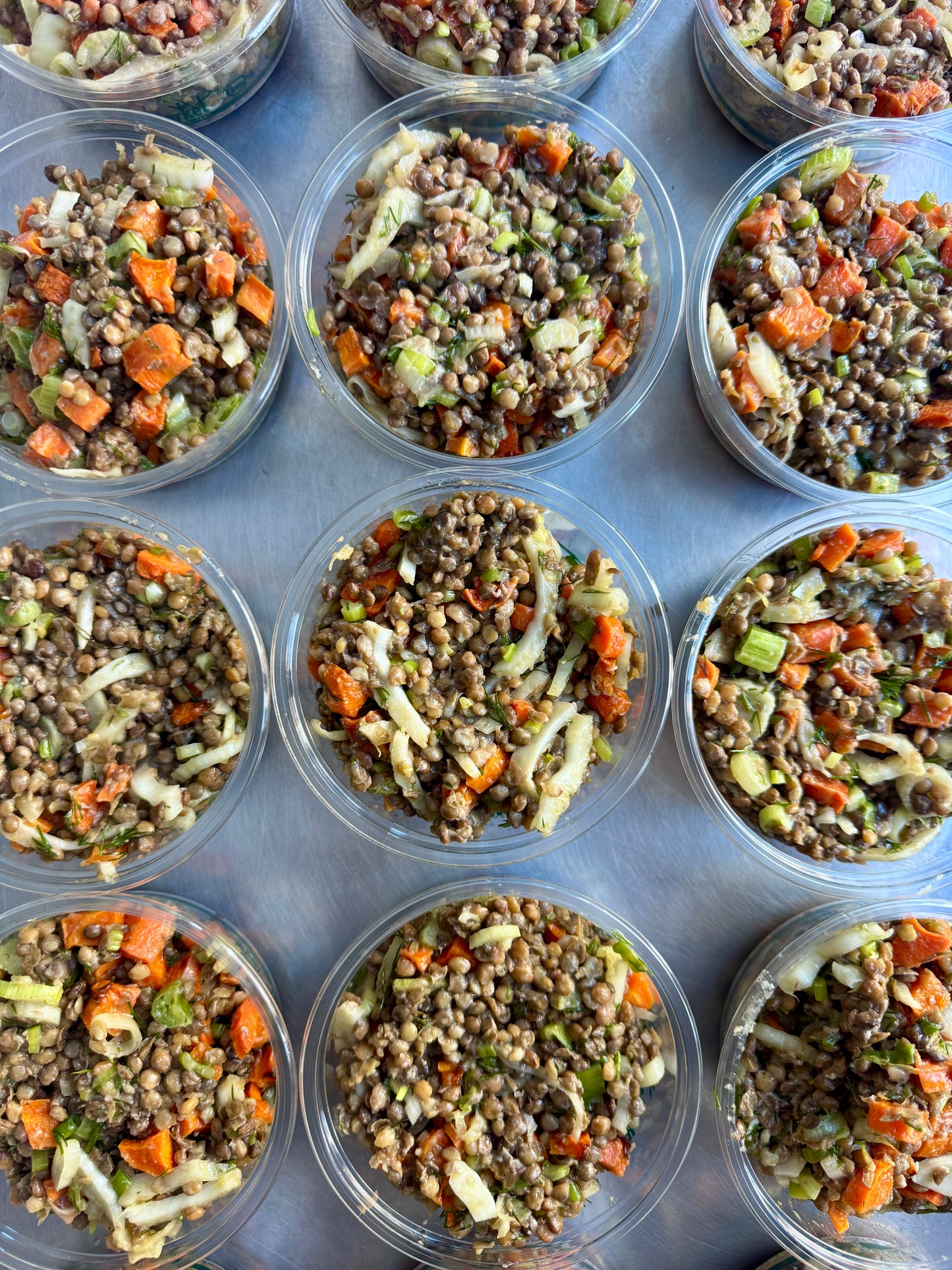 Lentil Carrot Salad (GF & Vegan) / Pool & Menu