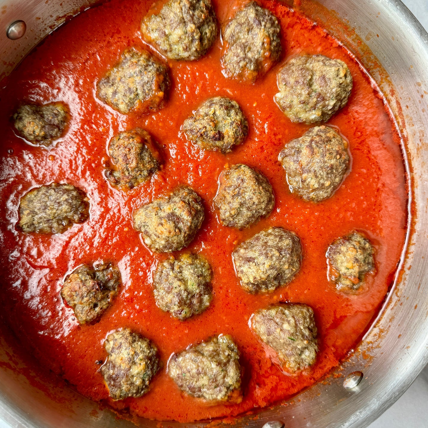 Meatballs + Tomato Sauce + Ready to Boil Pasta -  serves 4*