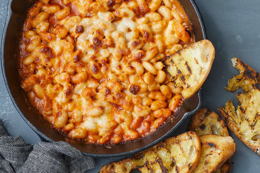 Pizza Baked White Beans / Vegetarian & GF - serves 4-6