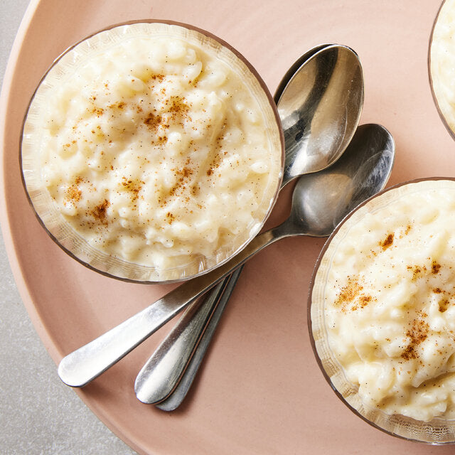 Vanilla Bean Rice Pudding w. Caramelized Apples/ GF*