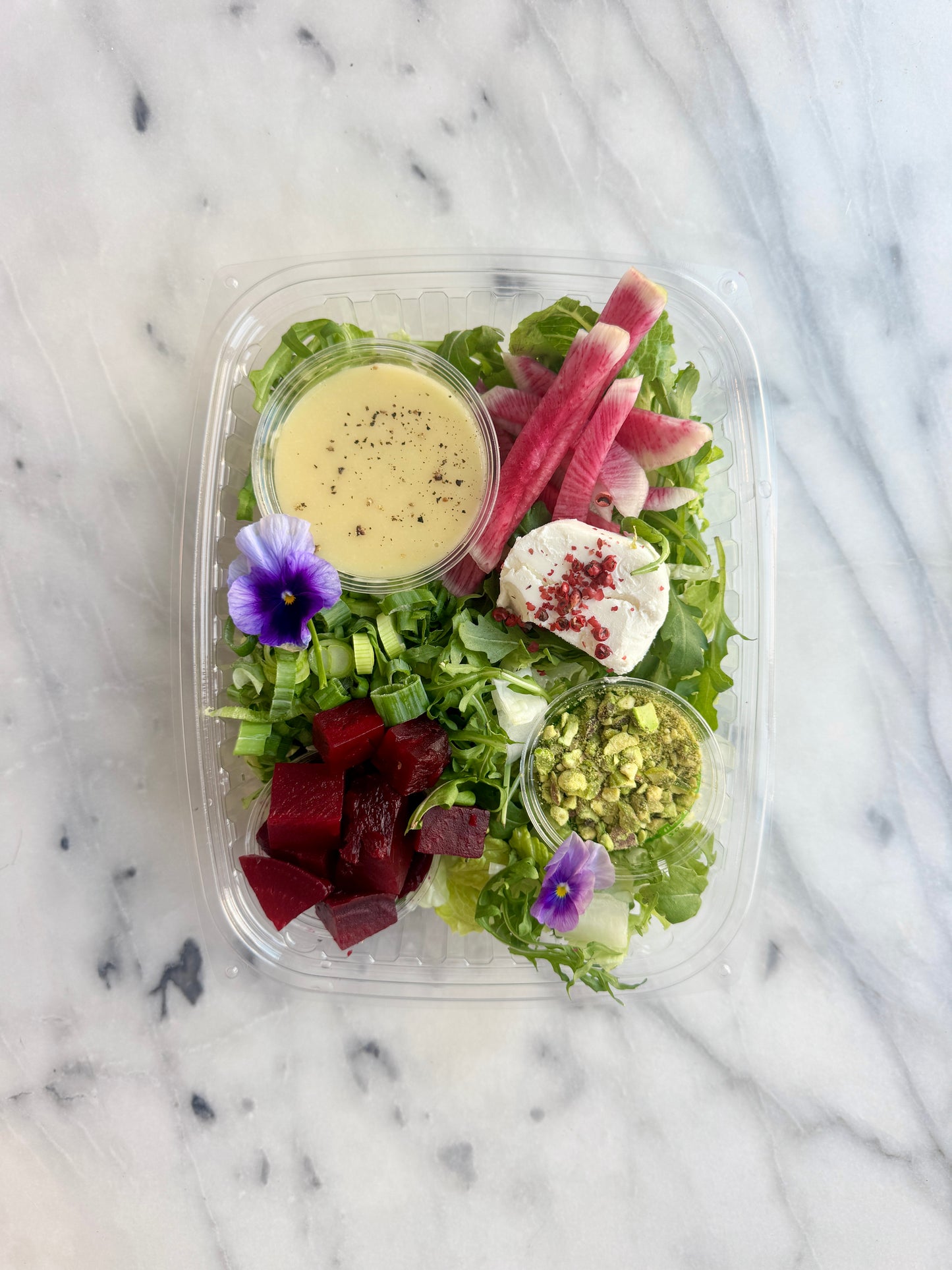 Beet, Goat Cheese, & Pistachio Salad -GF / serves 2