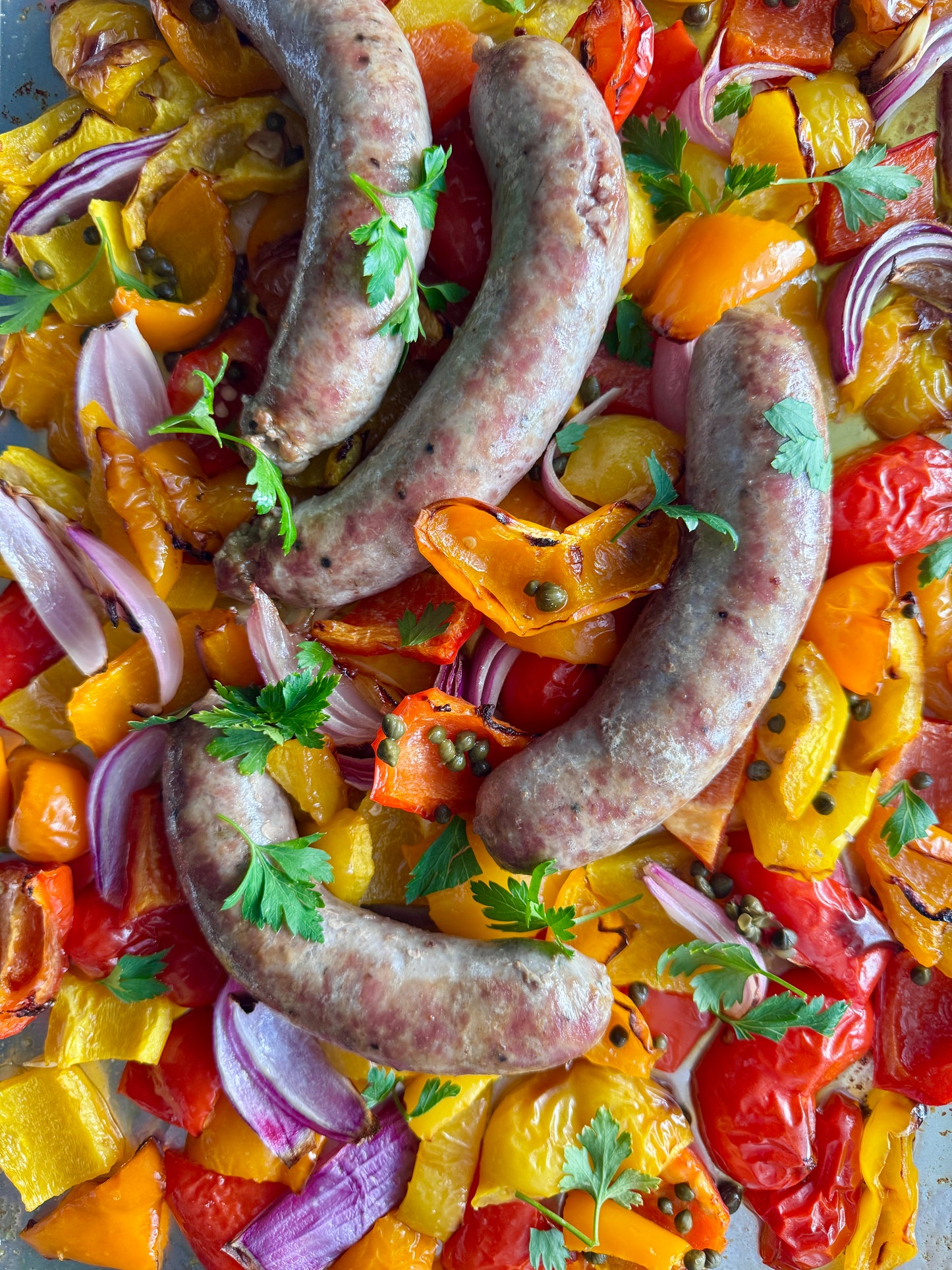 Sausage & Peppers + Whipped Ricotta + Focaccia / serves 2-4