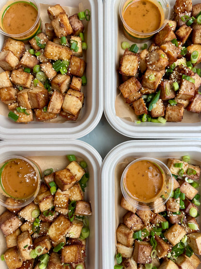 Side of Tofu w. Miso Tahini Dip/ GF & Vegan - serves 2-3*