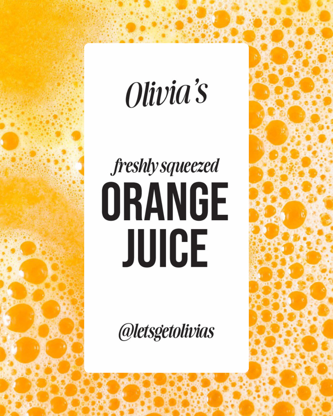 Freshly Squeezed OJ - 12 ounce bottle