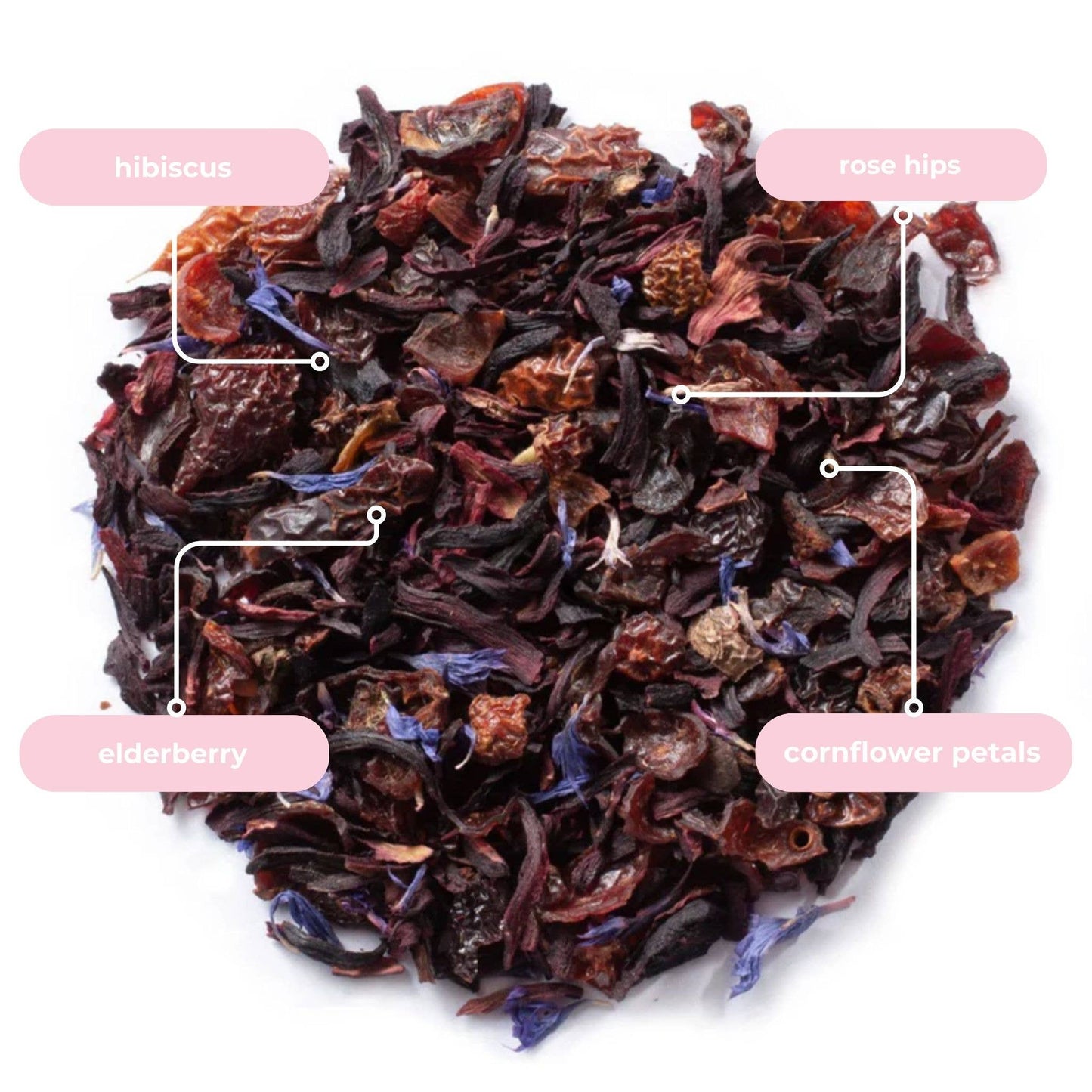 Hibiscus Rose Herbal Mini Tube