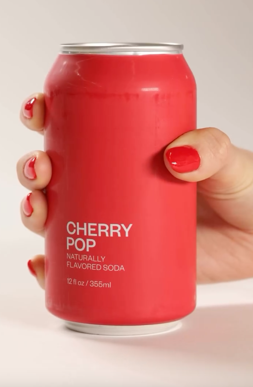 Naturally Flavored Soda - Cherry Pop: 12 X 12 Oz Can