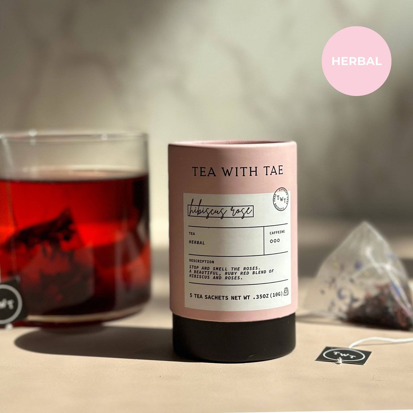 Hibiscus Rose Herbal Mini Tube