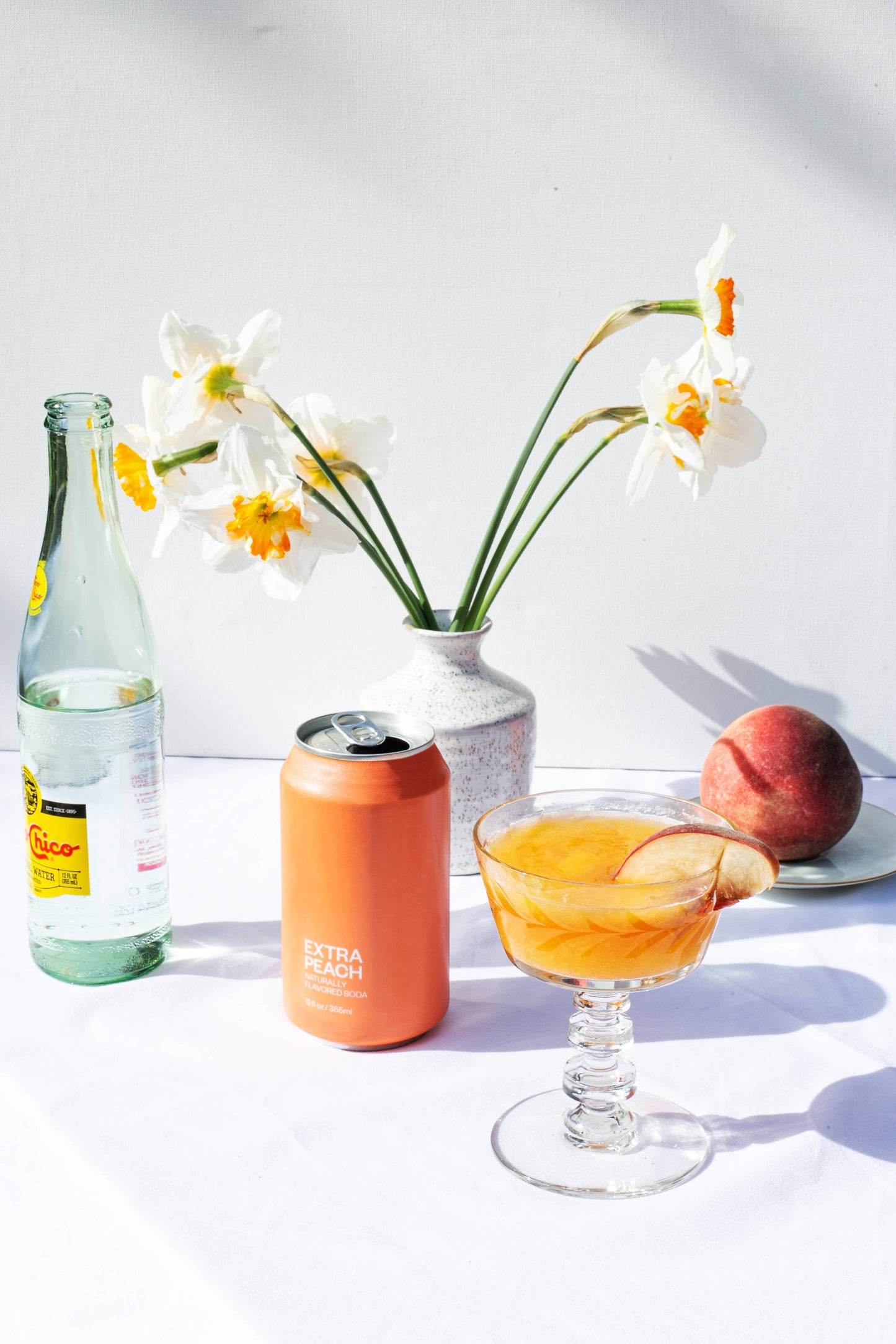 Naturally Flavored Soda - Extra Peach : 12 X 12 Oz Can