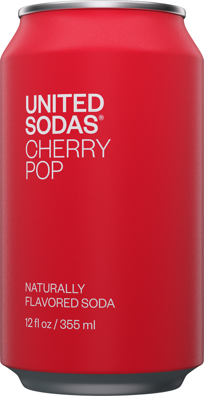Naturally Flavored Soda - Cherry Pop: 12 X 12 Oz Can