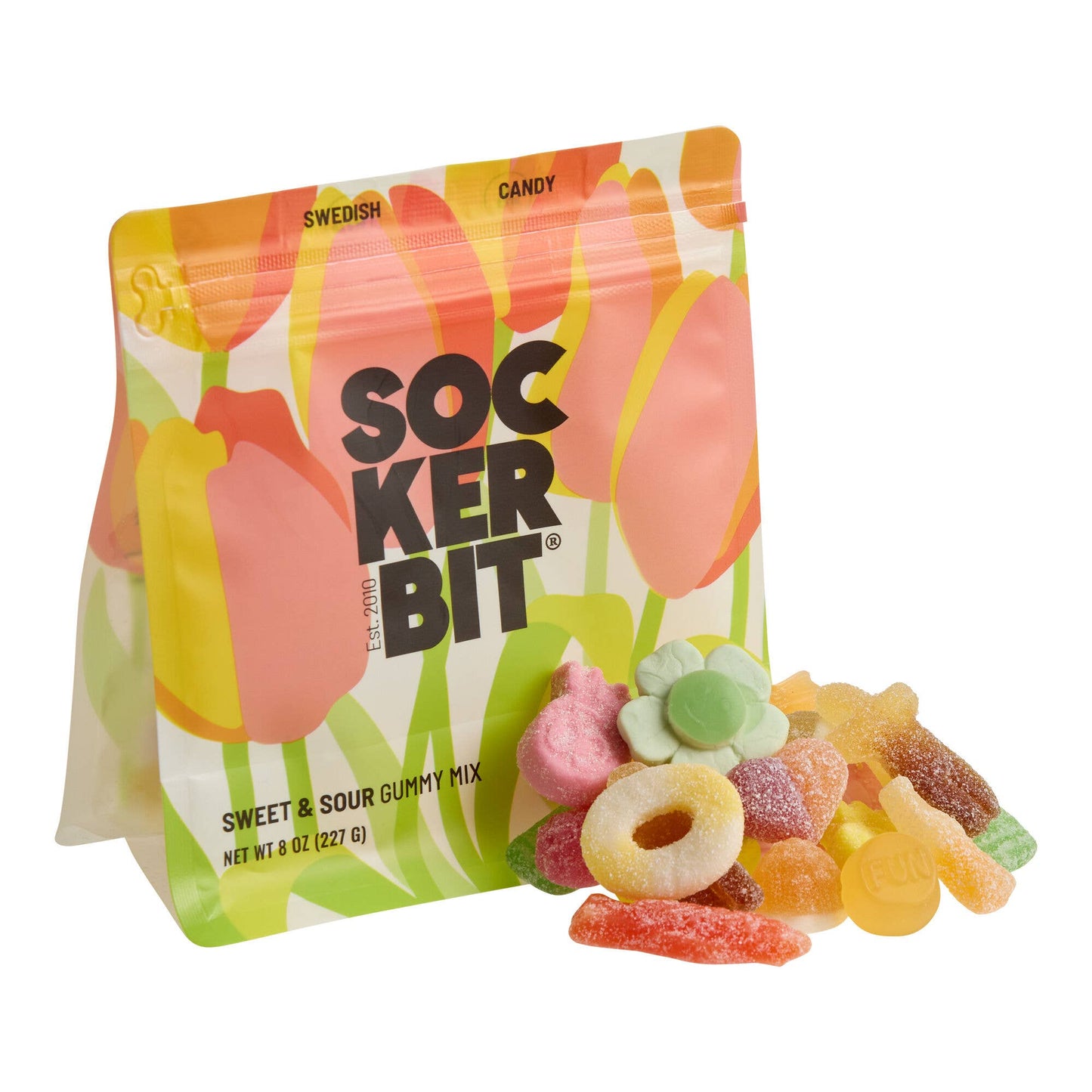 Spring Gummy Mix Swedish Candy Bag (Sweet & Sour) 8oz