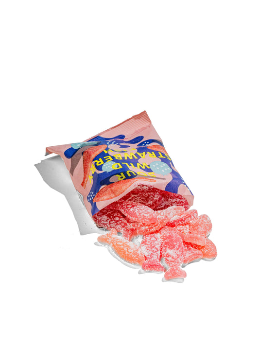 BON BON Sour Wild Strawberry Fish