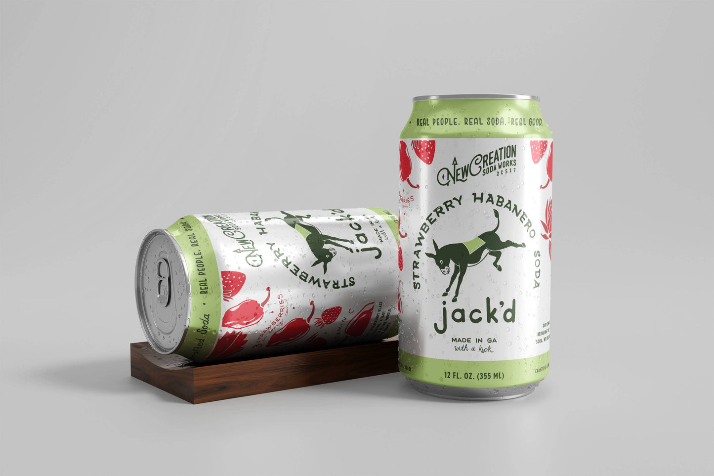 Jack'd Strawberry Habanero Soda - 4 PACK